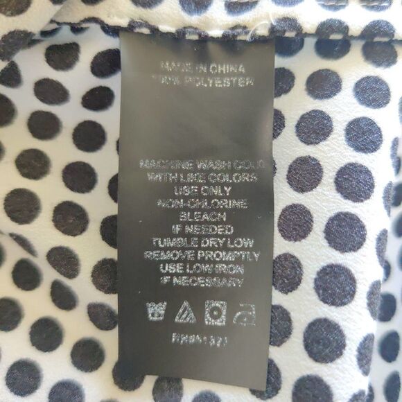 Vince Camuto polka dot zip back sleeveless top S - Picture 8 of 9